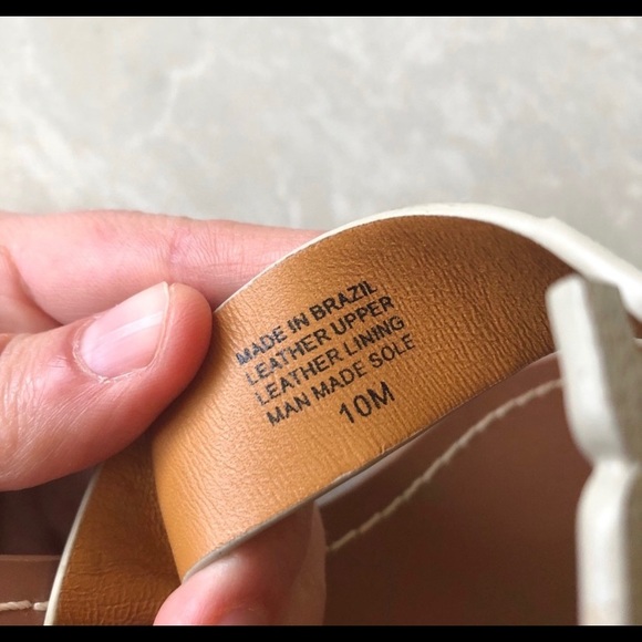 Tory Burch white Moore sandals. Size 10 - Picture 4 of 6